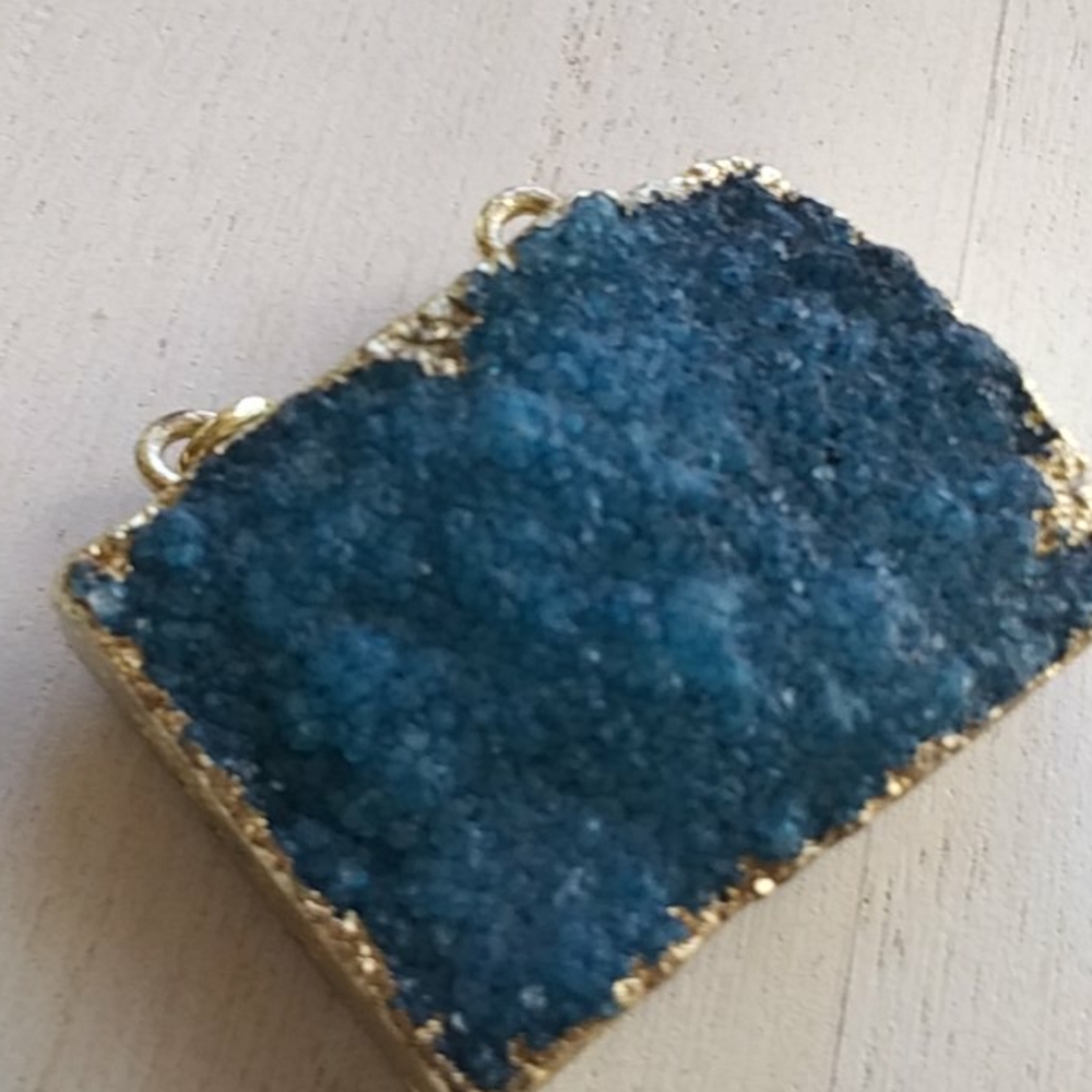 Druzy Raw Charm Pendant Jewelry Peice